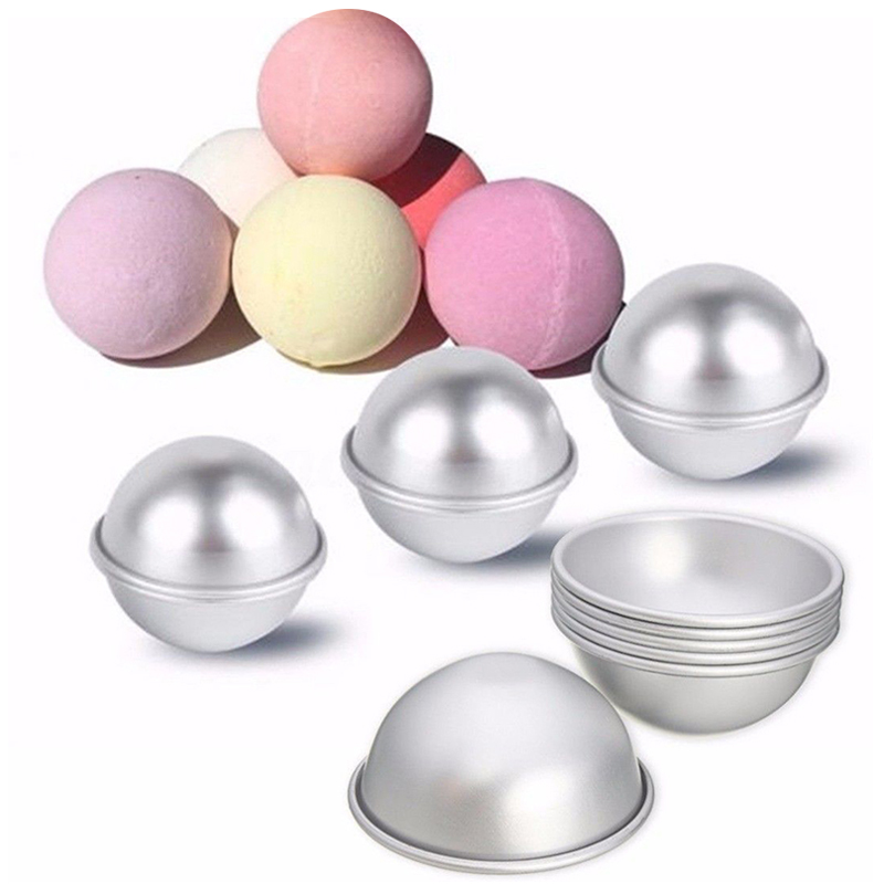 10 Pieces Metal Bath Bomb Molds Diy Bath Bomb Mold Set For Crafting Crafts  Making Supplies Bath Bomb Mold Kit For Handmade Spa Bombs Aluminum Molds Fo