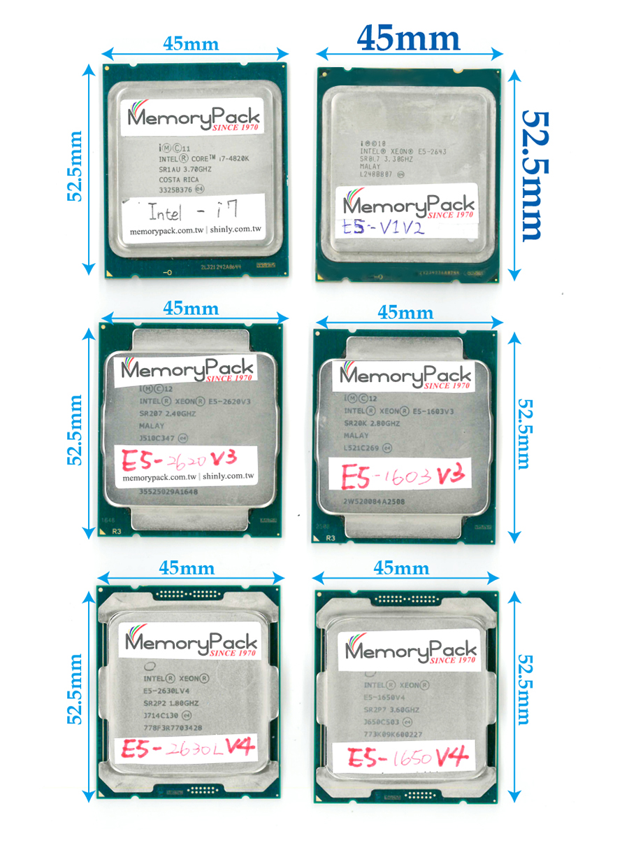 MPK2015-6 52.5x45 LGA2011 E5 E7 i7 cpu tray