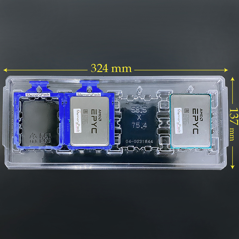 58.5x75.4 72x100 CPU Tray AMD SP3 58.5mm x 75.4mm 72mm x 100mm LGA4094 ...