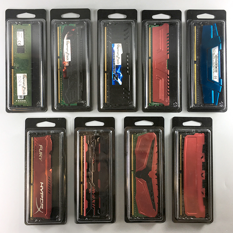 3027 ddr ddr4 memory ram module plastic box clamshell packaging