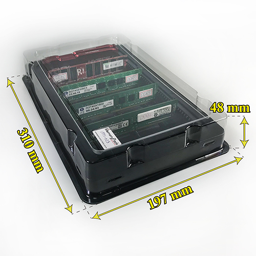 50ct long dimm ddr dram memory module plastic box plastik kutuプラスチックの箱 ...