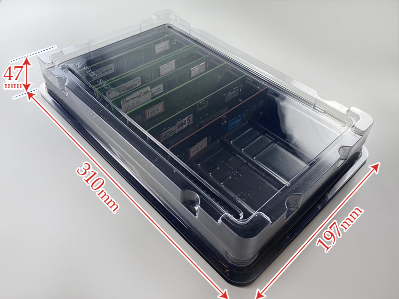 50ct long dimm ddr dram memory module plastic box plastik kutuプラスチックの箱 ...