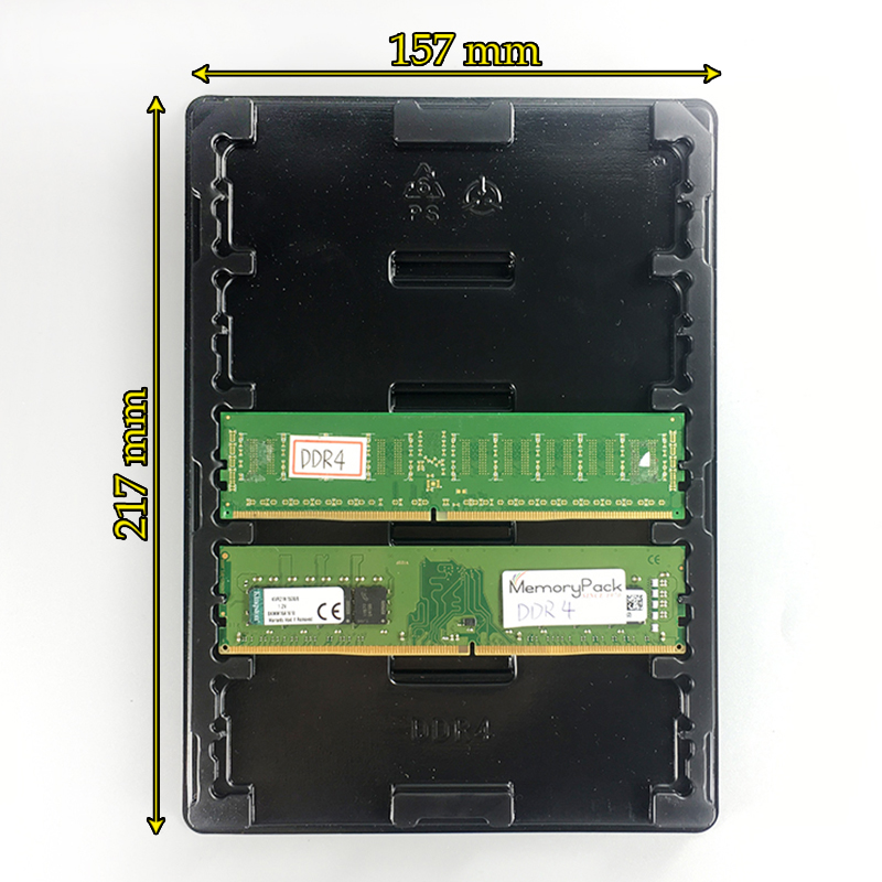 Memory Module Case long dimm dram memory module packaging plastic box blister clamshell tray