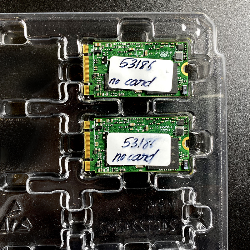 SLP2015-35 24ct2242m2 ngff ssd packaging tray clamshell plastic box 2242m2