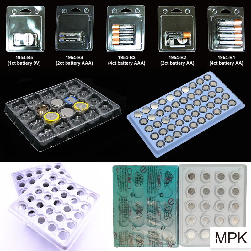 memorypack mpk button battery packaging tray