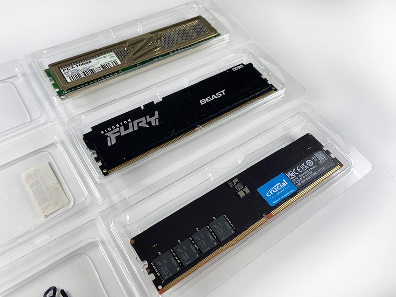 ddr plastic box packaging ram memory clamshell 1854