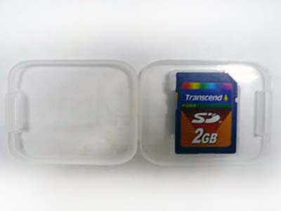 memory card packaging sd plastic box case clamshell 02-6804c