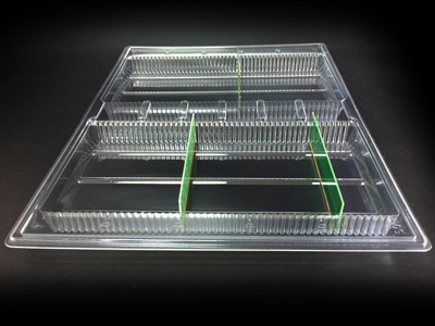 esd packaging memory ram module dimm plastic box clamshell tray 2128