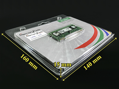 2098005 ddr so dimm memory ram module packaging plastic box esd clamshell