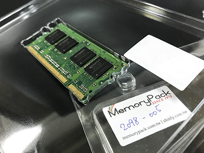 2098005 ddr so dimm memory ram module packaging plastic box esd clamshell